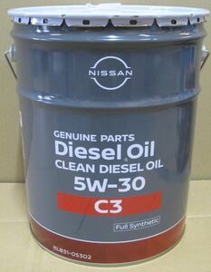 日産 クリーンディーゼル オイル 5Ｗ-30 20Ｌ ＫＬＢ３１－０５３０２