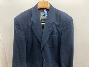 送料無料！テーラードジャケット　３釦　綿フランネル　ＸＬ相当　紺　英国NIGEL　CABOURN★中古格安！