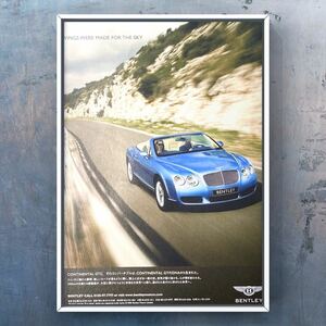  that time thing Bentley Continental GTC advertisement / catalog Bentley Continental GTC GT 535 wheel custom minicar 1/18 poster grill 