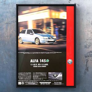当時物 Alfa146 クアドリフォリオ 広告/ アルファロメオ 146 QUADRIFOGLIO ミニカー ホイール マフラー 純正 中古 部品 パーツ カスタム