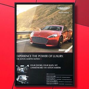当時物 Aston Martin Radide S 広告 / RapideS ラピードs ラピード S アストンマーチン 赤 レッド Red 中古 カタログ ミニカー ホイール