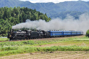 鉄道 デジ 写真 画像 SLやまぐち号 重連 12系 1