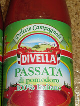 イタリア　DIVELLA　ディヴェッラ　PASSATA di pomodoro 濃厚トマトペースト　680g×4本　完熟トマトを濃縮せずに裏ごしのみの濃厚ペースト_画像2