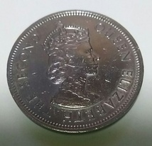 香港◆1ドルコイン（硬貨）◆1960年◆クイーンエリザベス2世_画像1