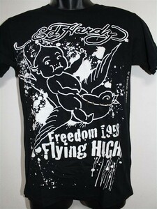 エドハーディー ed hardy メンズ半袖Tシャツ F7211GL9 ブラック Sサイズ 新品 黒