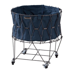  folding basket [MIP-90NV] steel ( flour body painting ) cotton polyester 