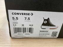 1円～【未使用品】Converse コンバース ランスターハイク Run Star Hike HI 24.5cm ブラック スニーカー_画像3