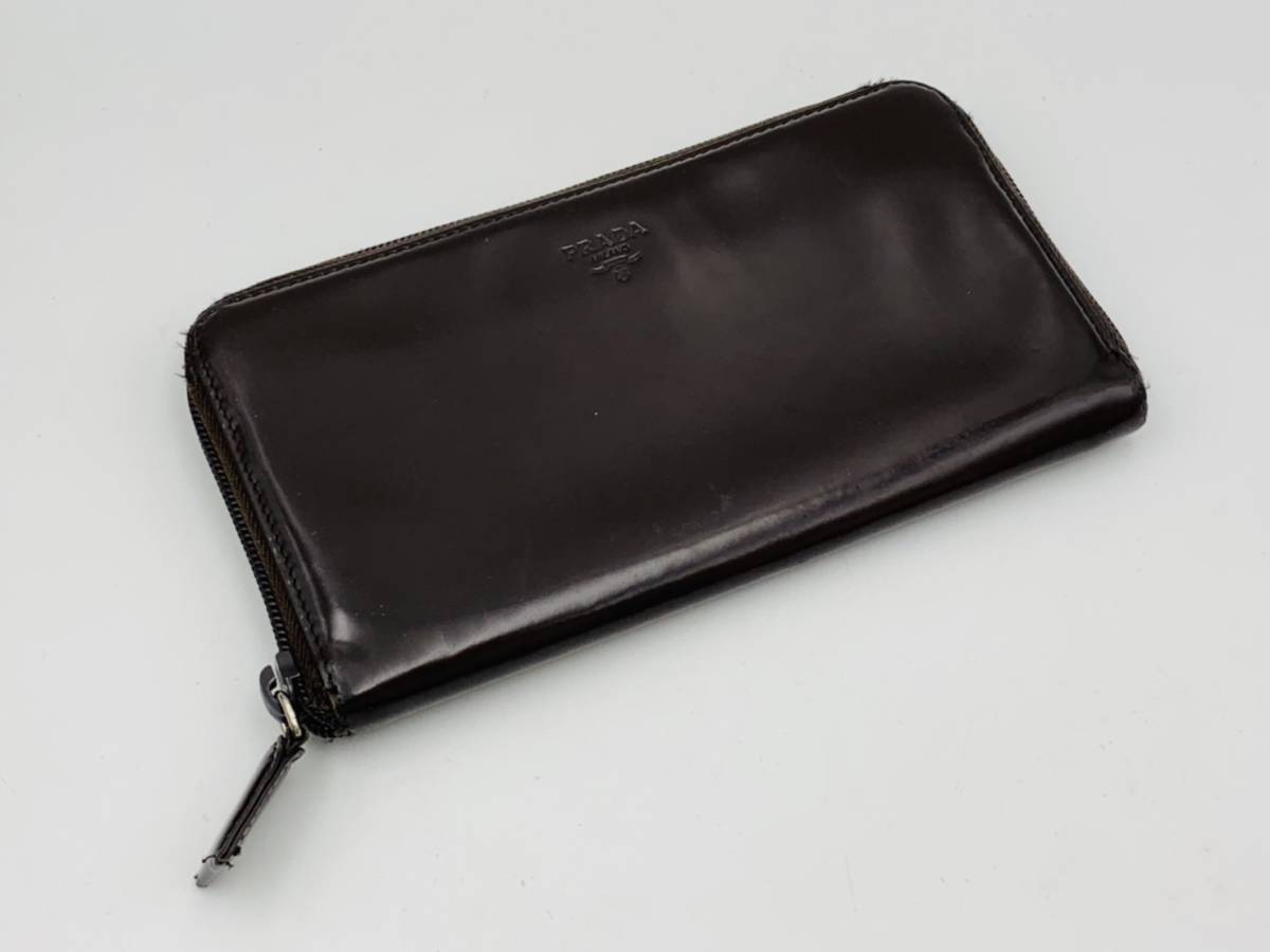 レディース✮ 超希少ビンテージ PRADAプラダ エナメル 財布 パテント