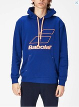 【日本未展開/2023-2024モデル】 BABOLAT（バボラ）Exercise Big Logo フードパーカー（EU:L）Navy_画像2