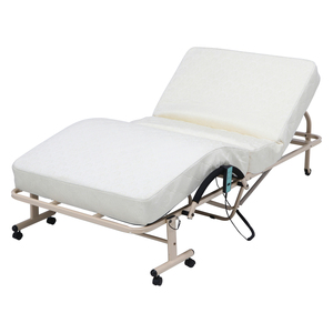  folding type electric bed raised-floor type white [ new goods ][ free shipping ]( Hokkaido Okinawa remote island postage separately )