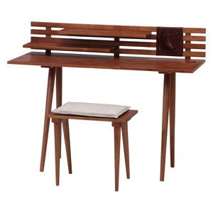  stool attaching stylish desk set width 120cm depth 48cm medium Brown [ new goods ][ free shipping ( one part region excepting )]