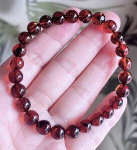  natural stone red amber ( amber ) bracele ( number A2008)