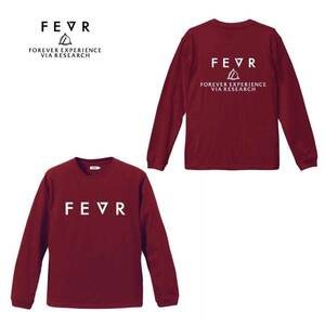 FEVR フォーエバー■送料込■限定モデル■ロゴ ロンＴ Tシャツ■赤S■サーフィン 杉山清貴 吉沢悠 rvca ビラボン リバーサル 10feet nike