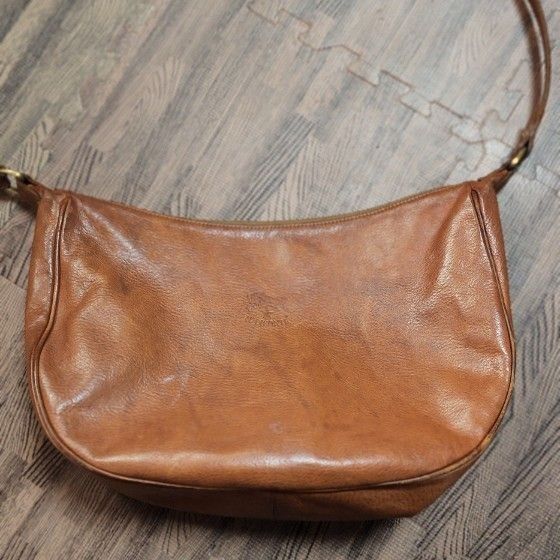 定番】美品/イルビゾンテIL BISONTE/5412300121/キャンバス×牛革