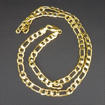 [NECKLACE] 24K GOLD PLATED FIGARO CHAIN 6面カット フィガロチェーン ゴールド ネックレス 6x670mm (24g) 【送料無料】 _画像5