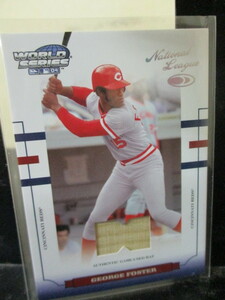 ★野球カード G・フォスター 2004 Donruss World Series Materia1 Fabric AL/NL WS-53 046/100　即決!!