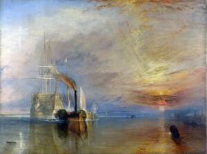 Art hand Auction طباعة عالية الجودة لـ New Turner's Battleship Temeraire باستخدام تقنيات خاصة, إطار خشبي, معالجة التحفيز الضوئي, وغيرها من ثلاث ميزات رئيسية, سعر خاص 1980 ين (شامل الشحن) اشتريه الآن, عمل فني, تلوين, آحرون