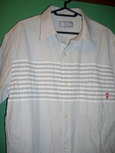 STUSSY ステューシー 半袖ロールアップシャツ 綿１００% Lサイズ