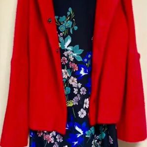 ルネデリ☆ルネデリー☆秋冬用のレッドジャケットM〜Lサイズ☆レディース☆美品