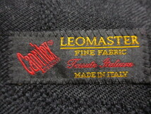 【LEOMASTER × SARTORIA DEL GROSSO】イタリア製 高級生地 S 155cm-165cm★テーラード ジャケット スーツ グレー メンズ 未使用 紳士 35_画像6