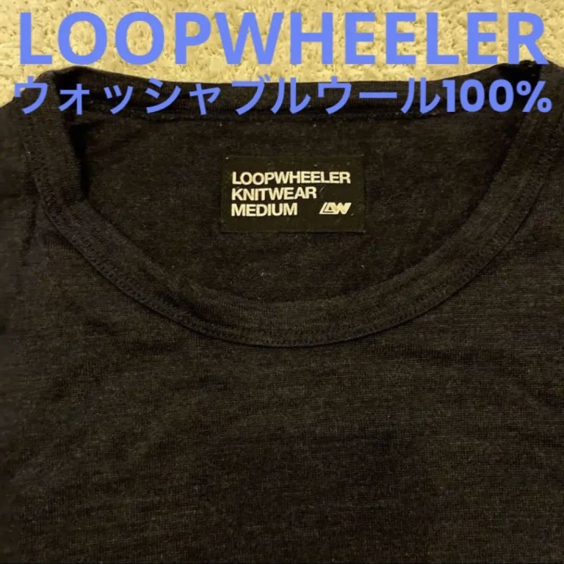 Loop Wheeler 受注会限定 ウォッシャブルウール100% スウェット eva