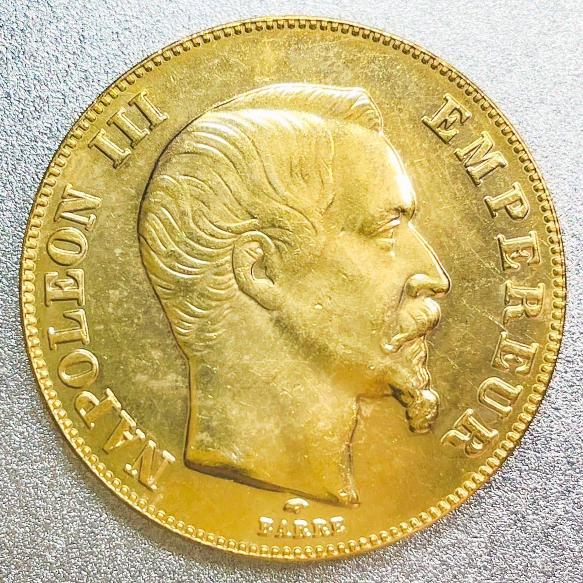 市場 1855年 フランス ナポレオン3世 20フラン 金貨 コイン abamedyc.com