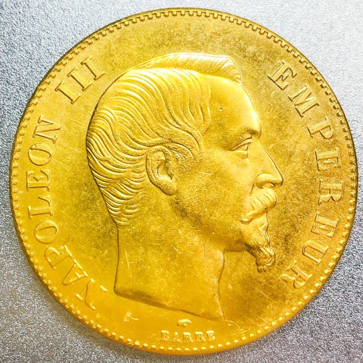 市場 1855年 フランス ナポレオン3世 20フラン 金貨 コイン abamedyc.com