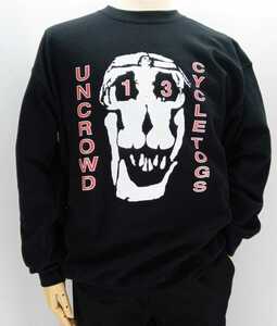 UNCROWD/アンクラウド/UC-820/SWEAT SHIRT-13th Anniy-カラー(BLK) サイズL 新品、税込価格、送料無料、　