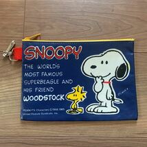 【美品】スヌーピー SNOOPY フラットポーチ 小物入れ _画像2