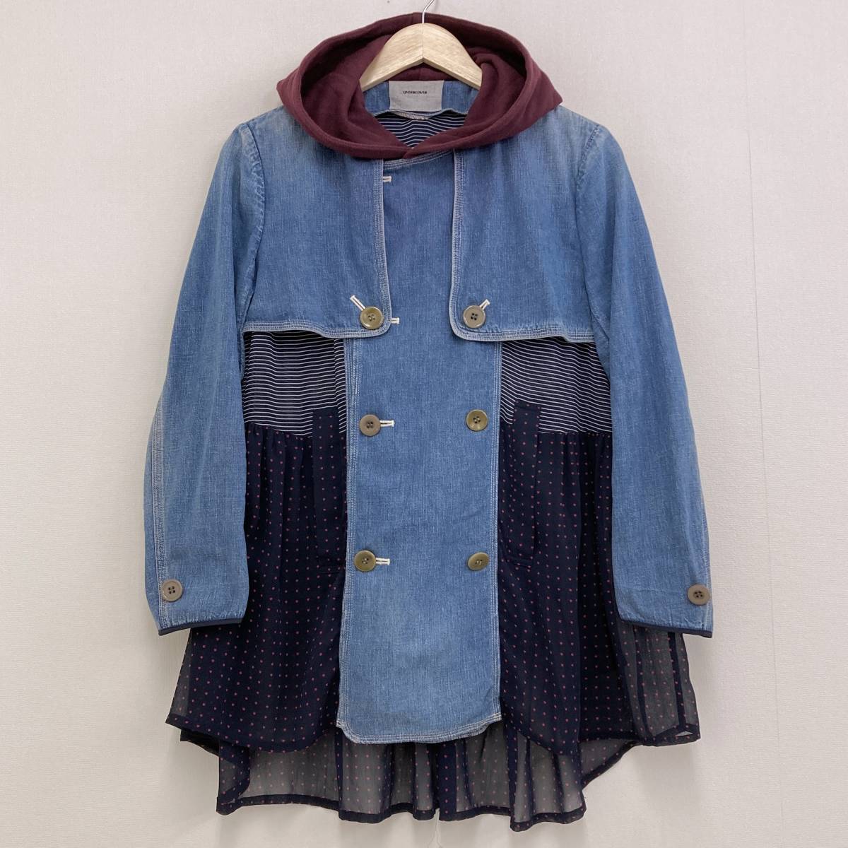 UNDERCOVER アーカイブ ドッキングレイヤードシアーシャツ 送料無料