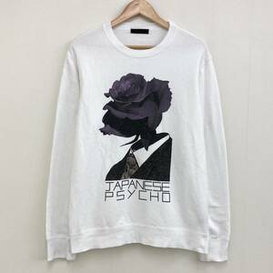 4 size UNDERCOVER 20SS JAPANESE PSYCHO rose sweat white undercover sweatshirt archive 2040065