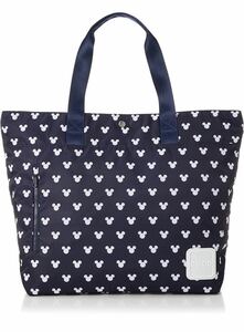  unused tote bag DCOC heaven fas attaching Bick tote bag Mickey Mouse Disney vertical 39cmx width 41cmx inset 14cm navy (96)