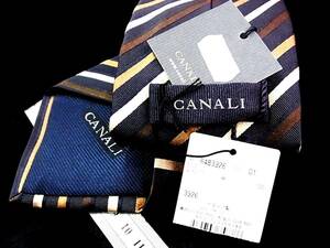 ★☆*:.*:【新品】4594T カナーリ【ＣＡＮＡＬＩ】【ストライプ】ネクタイ