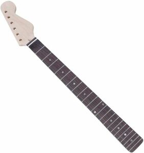ギターネック 22フレット ギターパーツ交換 メイプルウッド（ネック）+ローズウッド（フレットボード） エレキギターパーツ 指板代替★鄭8