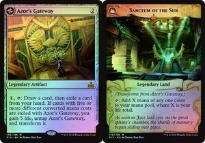 え銀Foil アゾールの門口 1枚（1枚在庫 英 良品 RIX）/Azor's Gateway（MTG /イクサランの相克/Rivals of Ixalan/太陽の聖域/Sanctum of t