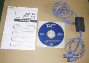 *ROLAND UM-1X USB MIDI INTERFACE CABLE*OK!!*