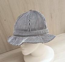 Supreme/シュプリーム/ハット/Stripe Mesh Bell Hat/22SS/ブラック×ホワイト_画像1