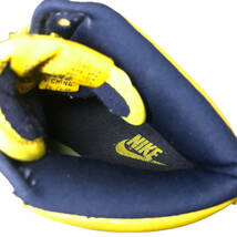 NIKE DUNK HIGH LE NAVY/VARSITY MAIZE MICHIGAN ナイキ ダンク ハイ ネイビー イエロー ミシガン 630335-471 サイズ24.5cm 店舗受取可_画像7