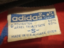 80s adidas track Jacket トラックジャケット レッド ジャージ Sサイズ アディダス 店舗受取可_画像4