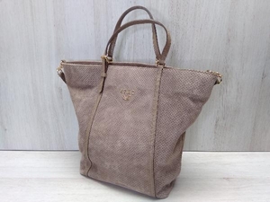 ATAO/ataotris/to squirrel 2WAY tote bag punching leather suede lady's bag 