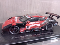 【現状品】B-79 EBBRO 1/43 SUPER GT 500 MOTUL AUTECH GT-R Low down force Fuji test 2008 No.22 RED/SILVER_画像2