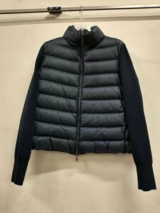 MONCLER モンクレール CARDIGAN TRICOT ダウンジャケット ネイビー M モルドバ共和国製 冬【管理番号7】