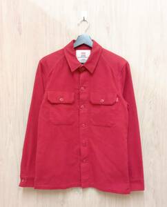 Supreme/シュプリーム/ネルシャツ/15AW Moleskin Army Shirt/レッド/Sサイズ