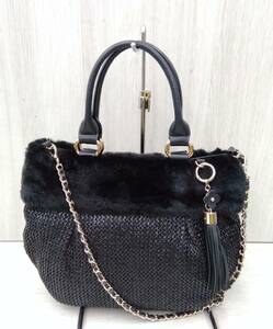 ANTEPRIMA Anteprima chain shoulder bag handbag black 