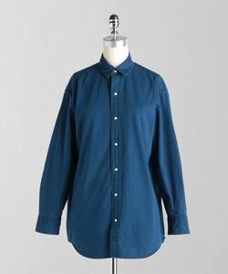 【美品】LOEFF デニムシャツ サイズ1 インディゴ ダンガリー レギュラーシャツ ユナイテッドアローズ ロエフ
