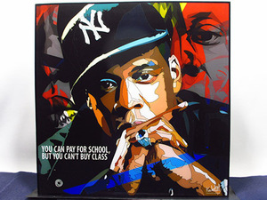 Art hand Auction 【新品 No 256】ポップアートパネル Jay-Z hiphop, 美術品, 絵画, 人物画