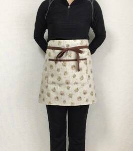  for adult Cafe apron ( bouquet pattern. cloth ) hand made 