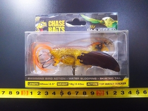 チェイスベイト ザ・スマグラー65 #BS65-05/クリアフィンチ 箱入り 羽根物クローラーベイト CHASEBAITS THE SMUGGLER 65 CRAWLER BAIT