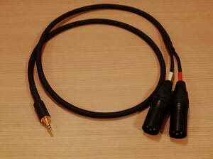 * BELDEN 8412 XLR2 male - stereo Mini plug 3.5mm conversion cable 2m Y cable gilding NYS231BG-LL NC3MXX-B brand - length modification possible 