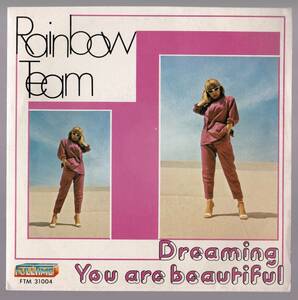  Italo boogie 7inch*45*RAINBOW TEAM / Dreaming / You are beautiful*picture sleeve*Full time*